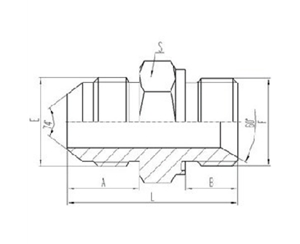 美制JIC螺紋74°錐面密封過渡接頭
